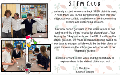 Minehead Middle School starts STEM club